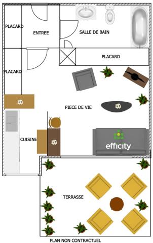 Appartement 1 pièce - 28 m²