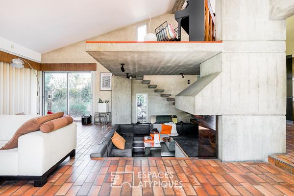 Maison d’architecte brutaliste à Blagnac