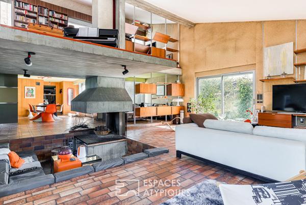 Maison d’architecte brutaliste à Blagnac