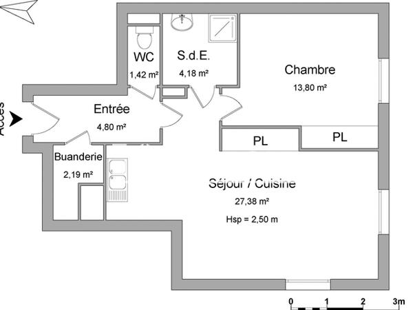 Location Appartement 2 pièces 53.77 m² - CHATEAU DE LA MOTTE Orleans 45000
