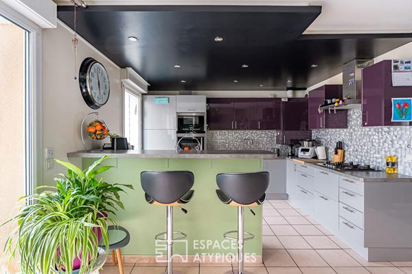 Maison avec jardin intimiste à proximité du métro