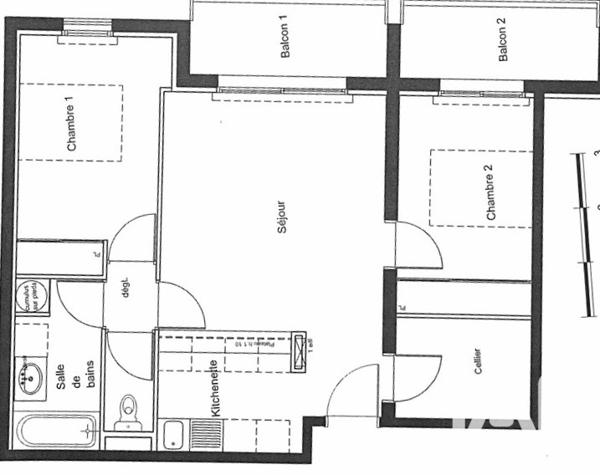 Appartement à vendre 3 pièces 59,66 m² Audenge