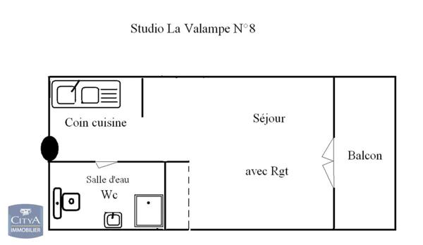 Appartement à louer 1 pièce 27m²