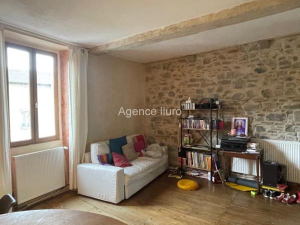 Appartement - Oloron-sainte-marie - Réf.:205286 OLORON CENTRE-VILLE - BEL APPARTEMENT T3 AU CHARME DE L' ANCIEN AVEC JARDIN PRIVATIF ET PARKING PRIVE -