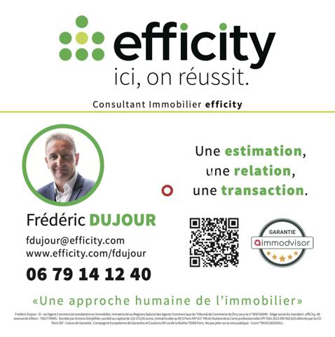 Appartement 2 pièces - 53 m² Exclusivité efficity