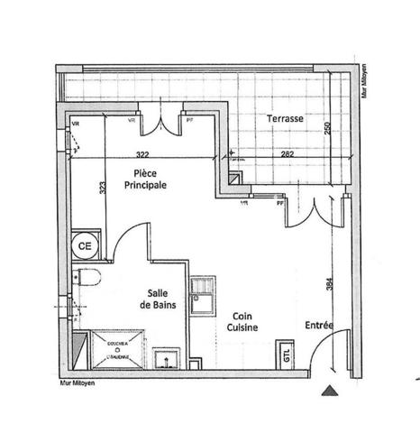 Charmant T1 avec terrasse et place de parking privée- résidence Nature Park
