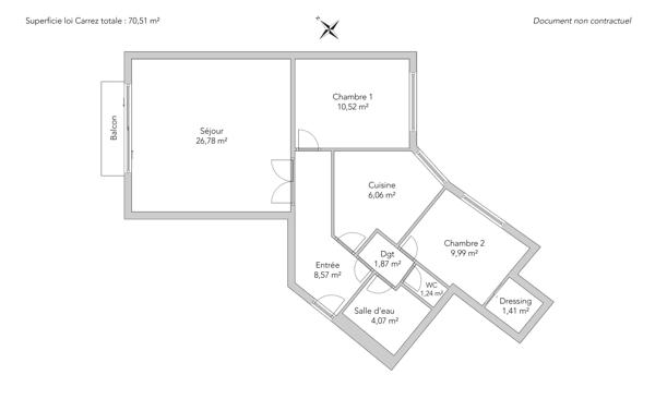 Appartement Paris 17 e - PEREIRE