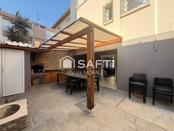 CANET EN ROUSSILLON PLAGE, MAISON AVEC EXTERIEUR ET STATIONNEMENT