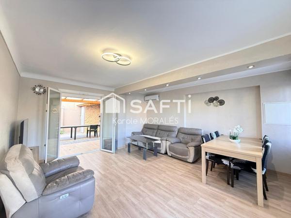 CANET EN ROUSSILLON PLAGE, MAISON AVEC EXTERIEUR ET STATIONNEMENT