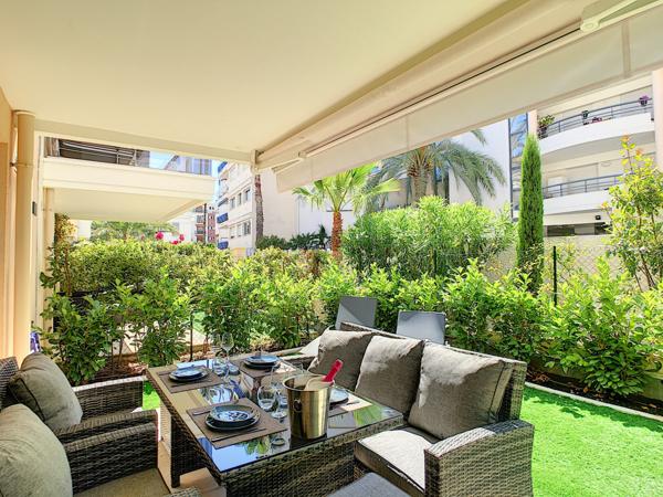 Cannes  Palm Beach  2 pièces avec jardin, à 250 m de la mer