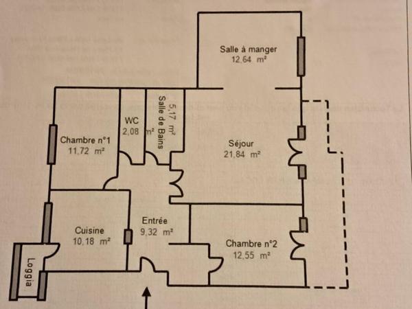 Appartement  4 pièce(s) 83 m2