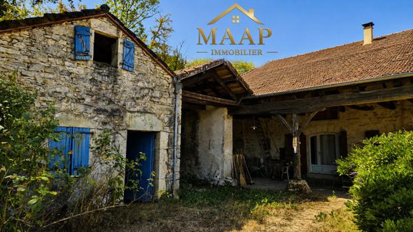 ARCAMBAL Propriété quercynoise en pierre – 230 m² – Vue exceptionnelle 325 000 €