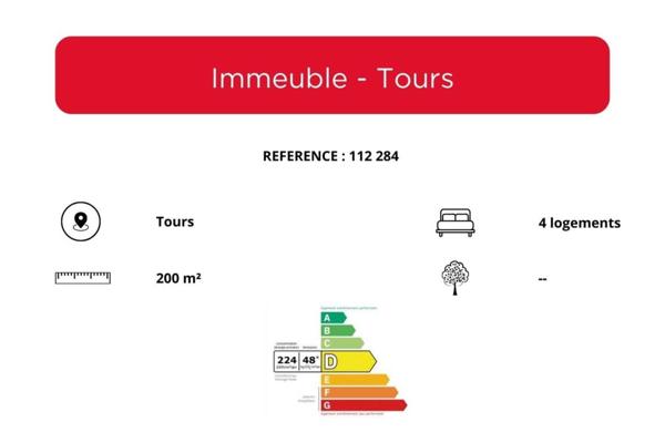 Immeuble à vendre 7 pièces de 200 m²