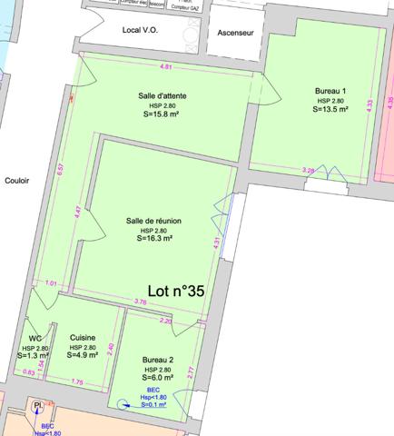 Au pied du Vieux-Port ? Bureaux prêts à l'emploi €226 800 ** - Référence MR627ED1-35