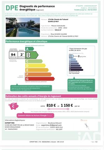 Maison à vendre 4 pièces 115 m² Le Muy