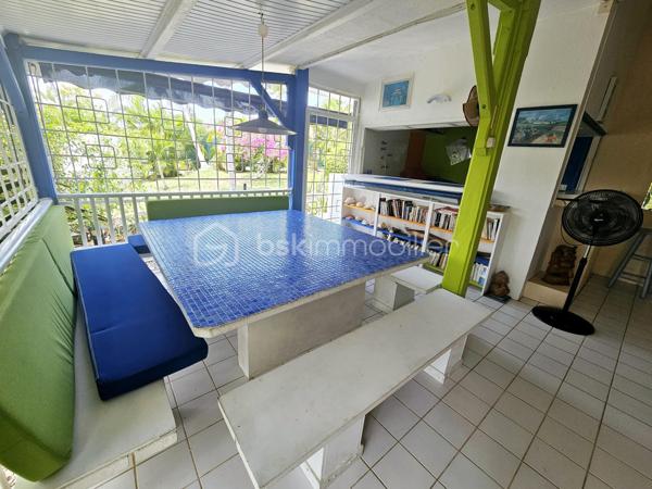 *** SOUS OFFRE ***

Jérôme MIGLIORE vous propose pour BSK Immobilier :

A la  Vente  –  RARE Opportunité - Ensemble immobilier composé de deux maisons avec piscine et accès plage à pied.

Situé dans une Résidence très prisée de Saint François, au calme et sans aucun vis-à-vis, cet ensemble immobilier composé de deux maisons indépendantes de type 3 vous séduira par son environnement privilégié, son fort potentiel et sa proximité immédiate de la plage accessible à pied.
A 5mn de toutes les infrastructures et commerces de Saint-François.

Implanté sur une parcelle arborée et soigneusement entretenue d’environ 885 m² entièrement clôturée, cette propriété est idéale aussi bien pour une résidence principale que pour un investissement locatif rentable.

Les deux maisons sont vendues entièrement meublées et équipées.

La propriété bénéficie d’une belle intimité aucun vis à vis, d’un agréable espace extérieur aménagé avec un carbet ( transats, barbecue..) et d’une superbe piscine en forme de cœur située entre les deux maisons.

Première Maison :
Surface carrez : 41 m²
Surface utile : 77 m²
2 chambres.
Cuisine équipée.
Salle d’eau avec douche et toilettes.
Coin bar ouvert sur la terrasse salon / séjour de 35 m2 environ .
Chauffe-eau solaire et cuve tampon individuelle.

Deuxième Maison :
Surface carrez : 30 m²
Surface utile : 65 m²
2 chambres
Cuisine équipée
Salle d’eau avec douche et toilettes
Terrasse avec Salon / séjour de 28 m2 environ.
Chauffe-eau solaire et cuve tampon individuelle.

Cet ensemble a une surface loi carrez de 70 m2 habitables pour 142 m2 utiles.


Extérieurs et équipements :
Construction béton avec toit béton anticyclonique.
Piscine en forme de cœur.
Douche extérieure.
Carbet en bois au fond du jardin, idéal pour les repas, barbecues et moments de détente.
Volets roulants.
Climatisation et brasseur d'air.
Chauffe-eau solaire.
Cuve tampon eau potable.
Assainissement collectif.
Terrain arboré et entretenu.
Parcelle entièrement clôturée.
Une place de stationnement intérieure.
Stationnement facile dans la résidence.

Diagnostic Performance Energétique réalisé le 13 mai 2026, l'ensemble est classé A.

Vous serez charmés par les nombreuses possibilités offertes par cet ensemble immobilier : résidence familiale, maison de vacances ou projet locatif saisonnier dans un secteur recherché à quelques pas de la plage et des commerces.

Alors n'hésitez pas à me contacter pour de plus amples informations, échanger sur votre projet ou demander la vidéo de cet ensemble immobilier.
Merci de privilégier l'appel ou message WhatsApp pour toutes communications.


A propos de la copropriété :
Pas de procédure en cours.
Nombre de lots : 154