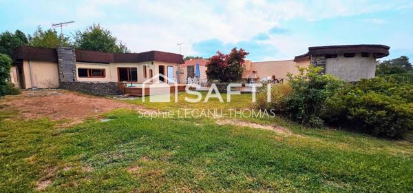 Plain-pied avec piscine au cœur de la nature
