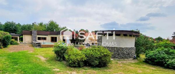 Plain-pied avec piscine au cœur de la nature
