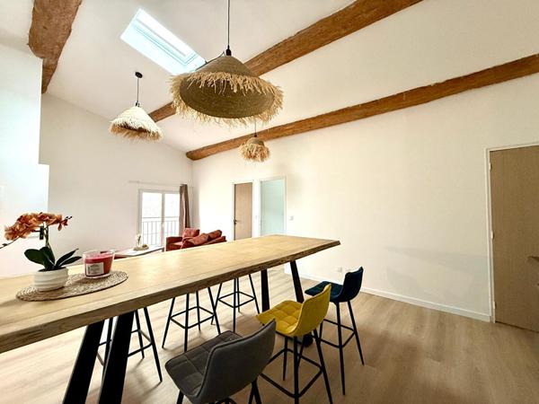 Appartement Loupian T3 57m² refait à neuf meublé