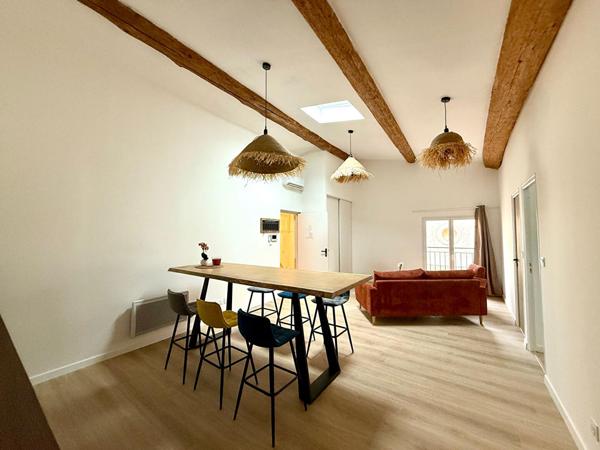Appartement Loupian T3 57m² refait à neuf meublé