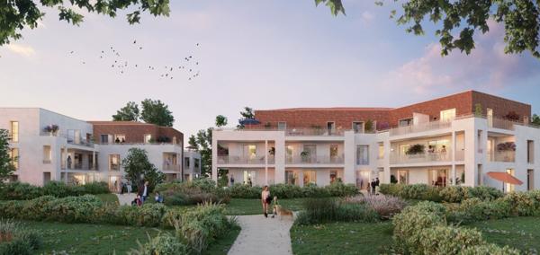 Programme neuf sur Domont appartements du T2 au T3 à partir de 242 000 € avec deux places de parking inclus dans le prix de vente.