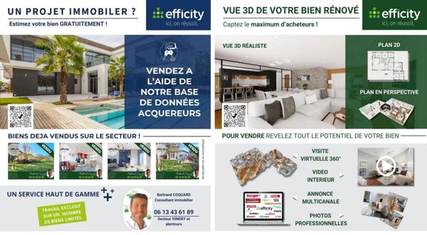 Maison 4 pièces - 91 m² Exclusivité efficity