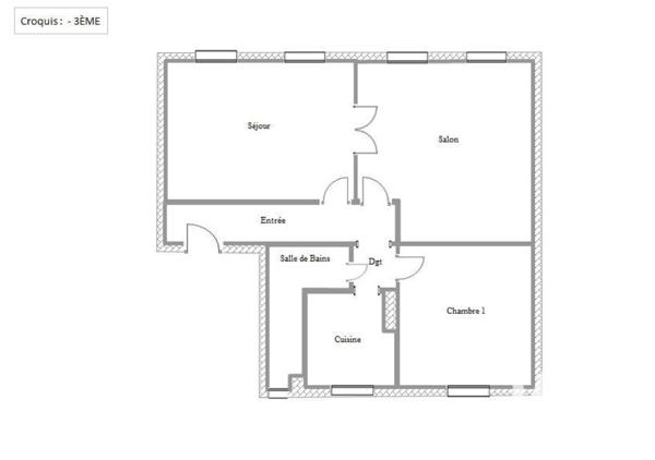 Appartement à vendre 3 pièces 60 m² Paris 7