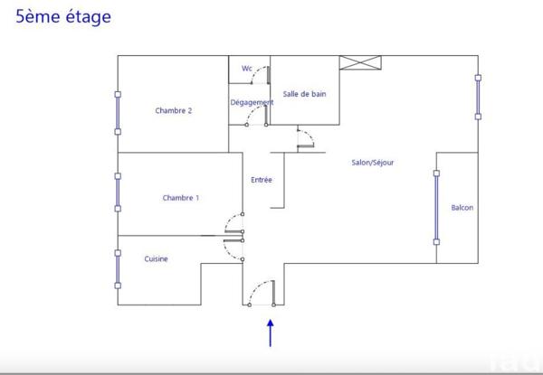 Appartement 4 pièces de 92 m² à Saint-Denis (93200)
