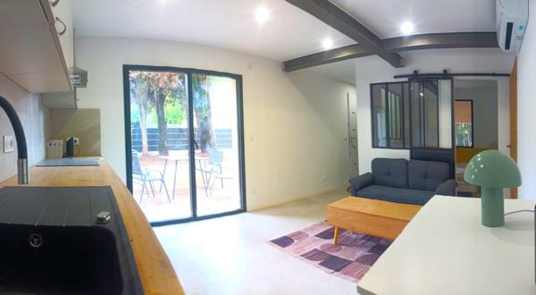 Beau T2 Tout neuf meublé de 32 m² avec Jardin au calme