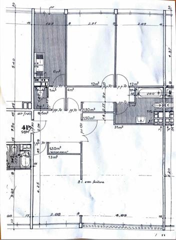 4 pièces familial de 98 m2, vraies grandes pièces baignées de lumière