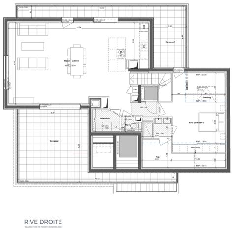Rennes (35000) RENNES CENTRE LES LICES - APPARTEMENT D'EXCEPTION - DERNIER ETAGE TERRASSE