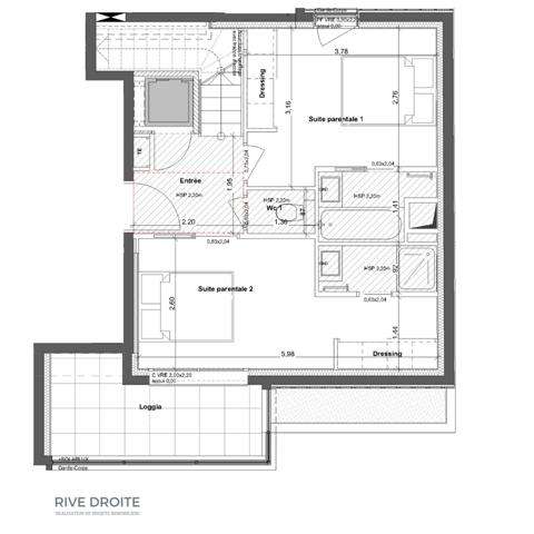Rennes (35000) RENNES CENTRE LES LICES - APPARTEMENT D'EXCEPTION - DERNIER ETAGE TERRASSE
