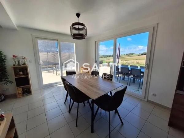 Maison avec vue dégagée.