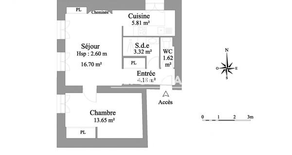 Location Appartement meublé 2 pièces 48.14 m² - Couzon-au-mont-d'or 69270