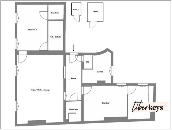 Appartement 83m2, 4ème étage traversant, refait à neuf, à deux pas de Montparnasse!