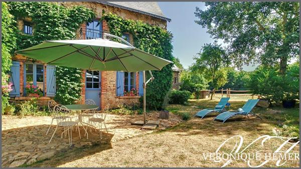 Propriété de charme et de caractère en harmonie avec la nature et le bien être sur plus d'1 hectare