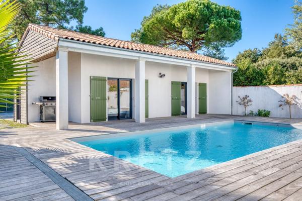 Villa familiale avec piscine de 188m² – plages à pied, esprit Ré