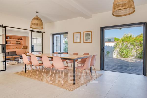 Villa familiale avec piscine de 188m² – plages à pied, esprit Ré