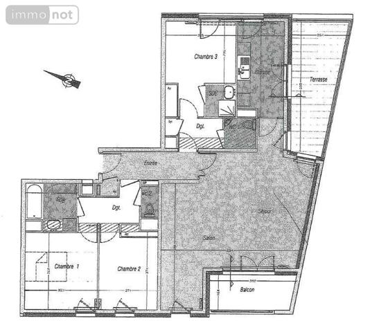 Appartement à vendre à Rouen en Seine-Maritime (76000), ref : 76006-44
