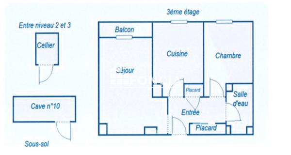 Location Appartement 2 pièces 40.64 m² - Bourgoin-jallieu 38300