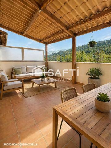Appartement T3 de 49 m² avec grande terrasse plein sud – La Roquebrussanne