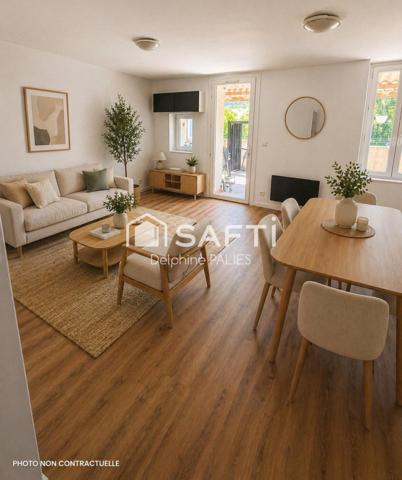 Appartement T3 de 49 m² avec grande terrasse plein sud – La Roquebrussanne
