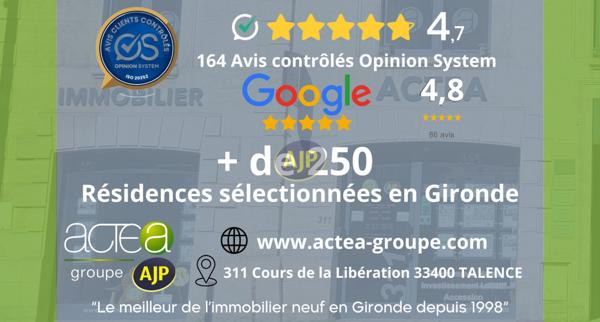 Vente appartement Bordeaux : 495 000 € - AJP ACTEA Talence