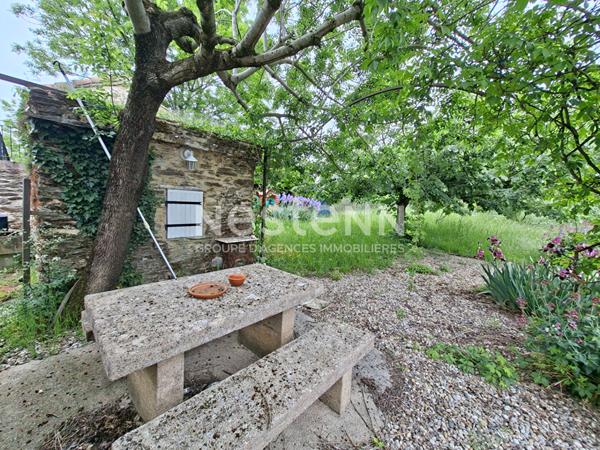 Maison en pierres avec terrain et piscine