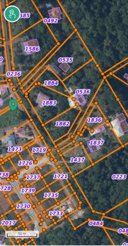 Magnifique parcelle de terrain contructible de 1800 m2 sur les hauts de La Chaumière à Matoury