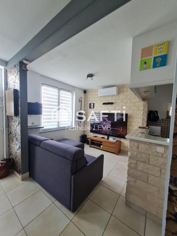 Maison semi mitoyenne rénovée dans un quartier calme avec pompe à chaleur, climatisation et garage double