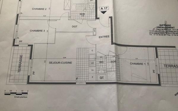 Appartement à vendre    4 pièces • 78,52 m2 Guyancourt