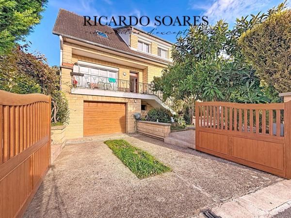 60870 RIEUX - MAISON FAMILIALE 203 m² AU SOL / SOUS-SOL TOTAL 90 m² / 5 CHAMBRES + 1 BUREAU / VERANDA / TERRAIN 730 m²