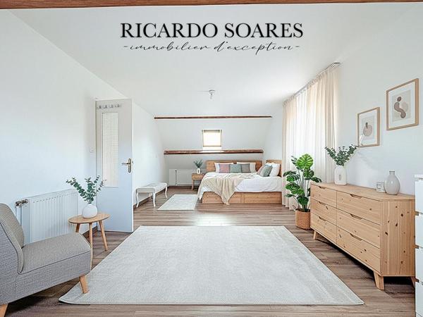 60870 RIEUX - MAISON FAMILIALE 203 m² AU SOL / SOUS-SOL TOTAL 90 m² / 5 CHAMBRES + 1 BUREAU / VERANDA / TERRAIN 730 m²