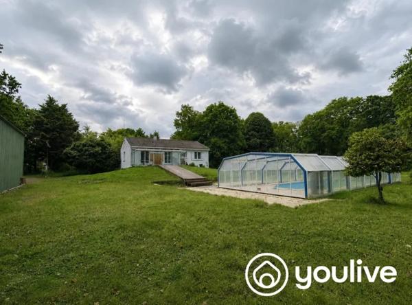 MAISON 114 M² + ATELIER 100 M² + TERRAIN 2 910 M² – TRAVAUX À PRÉVOIR – PRIX NÉGOCIABLE
